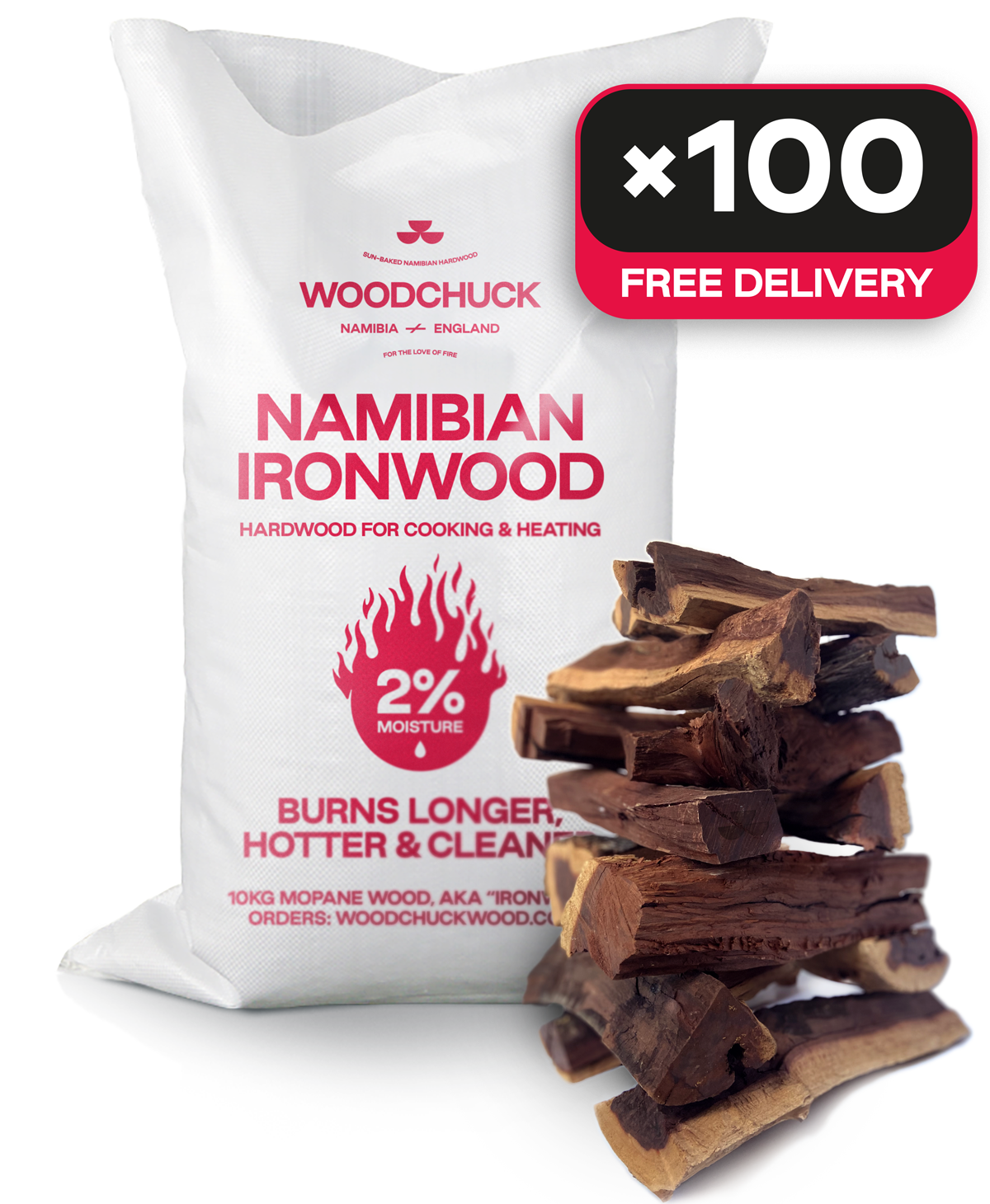 Mopane, Namibian "Ironwood" (~10kg bags)